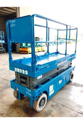 6m剪刀輪胎平台高空車